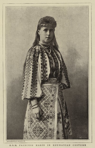 H R H Marie hercegnő román jelmezben alkotó: English Photographer