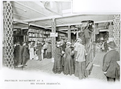 Harrods Provision Department, 1901 körül alkotó: English Photographer