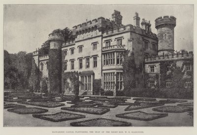 Hawarden kastély, Flintshire, a jobb tisztelt W E Gladstone székhelye alkotó: English Photographer