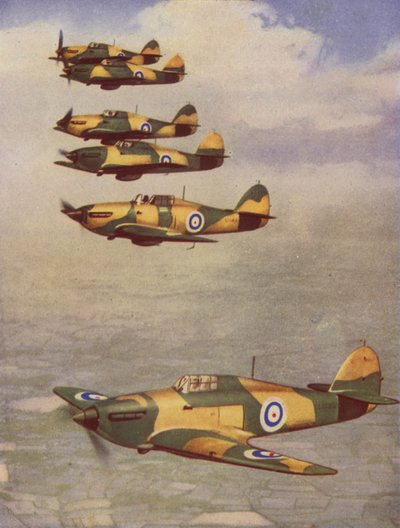 Hawker Hurricanes (színes fénykép) alkotó: English Photographer