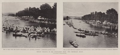 Henley Regatta a koronázási évben, két fontos futam alkotó: English Photographer