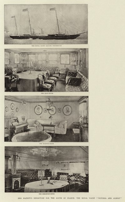 Őfelsége Dél-Franciaországba, a Victoria and Albert Royal Yachtba alkotó: English Photographer