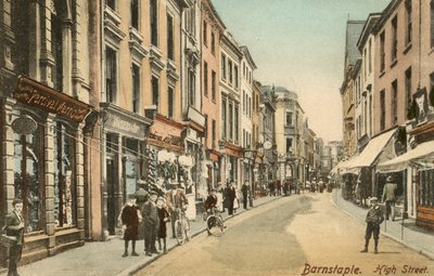 High Street, Barnstaple, Devon (f/w fotó) alkotó: English Photographer