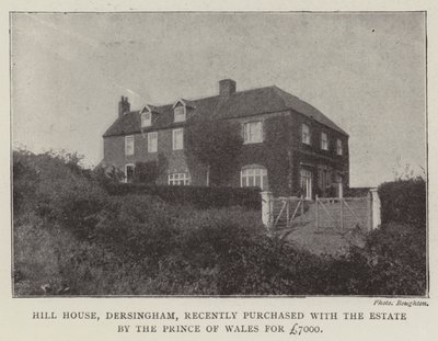 A dersinghami Hill House-t nemrég vásárolta meg a birtokkal együtt a walesi herceg 7000 fontért alkotó: English Photographer
