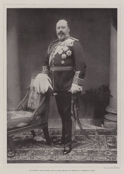 Őfelsége Albert Edward, Nagy-Britannia és Írország királya és India császára alkotó: English Photographer