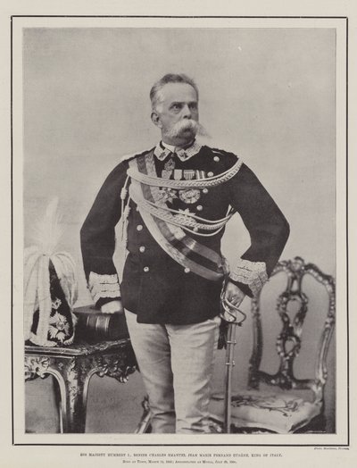 Őfelsége I. Humbert, Renier Charles Emanuel Jean Marie Fernand Eugene, Olaszország királya alkotó: English Photographer