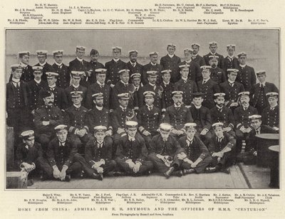 Hazajött Kínából, Sir E H Seymour admirális és a HMS Centurion tisztjei alkotó: English Photographer