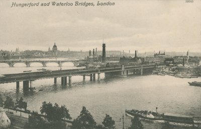 Hungerford és Waterloo Bridges, London alkotó: English Photographer