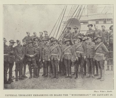 Imperial Yeomanry január 28-án felszáll a Winifredian fedélzetére alkotó: English Photographer