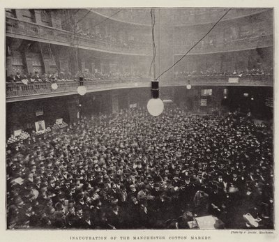 A Manchester Cotton Market felavatása alkotó: English Photographer