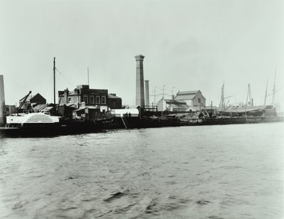 Isle of Dogs szivattyúállomás: külső, 1895 alkotó: English Photographer