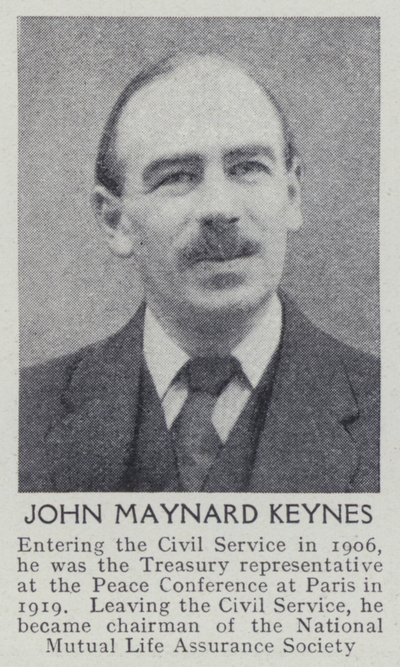 John Maynard Keynes (f/w fotó) alkotó: English Photographer