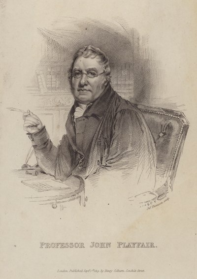John Playfair, skót matematikus, fizikus és geológus (metszet) alkotó: English Photographer