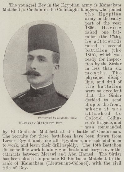 Kaimakam Matchett Bey alkotó: English Photographer
