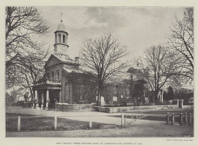 Kew Church, ahol Mary cambridge-i hercegnő 1866-ban feleségül vette alkotó: English Photographer