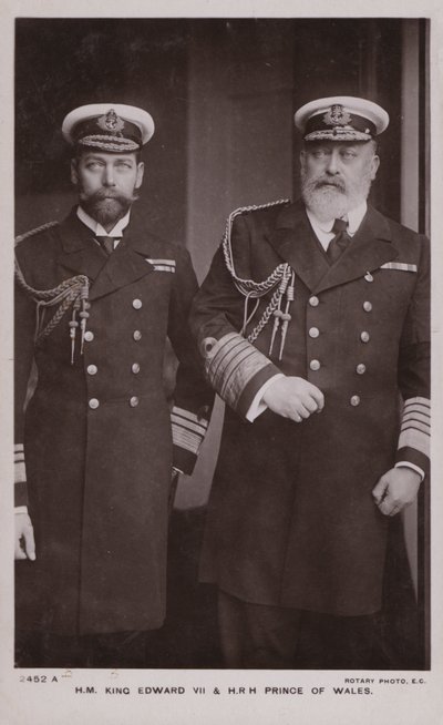 VII. Edward király, V. György király (fekete-fehér fotó) alkotó: English Photographer
