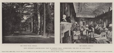 Edwards király közelgő látogatása a Gopsall Hallban, Atherstone-ban, Lord Howe székhelyén alkotó: English Photographer