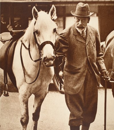 György király és kedvenc Pony Jock, 1930-as évek alkotó: English Photographer