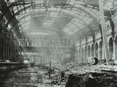 Kings Cross pályaudvar: folyamatban lévő építési munkák, 1862 alkotó: English Photographer