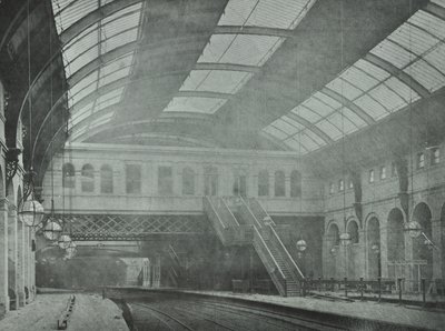 Kings Cross pályaudvar: kilátás a peronokról, 1862 alkotó: English Photographer