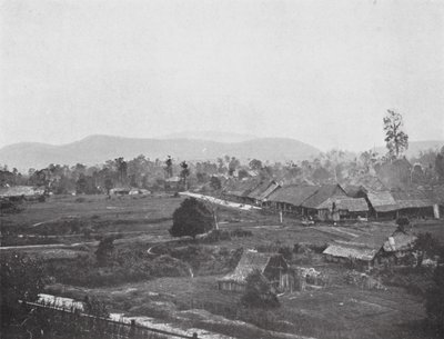 Kuala Lumpur 1884-ben, a jelenlegi kormányhivatalok helye (f/w fotó) alkotó: English Photographer