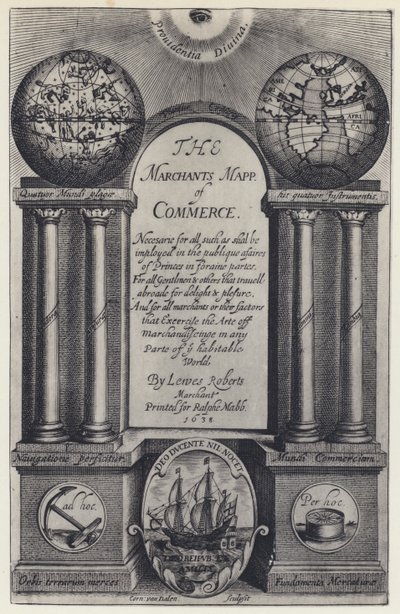 L Roberts, The Merchants Mapp of Commerce, R Mabb 1638 (f/w fotó) alkotó: English Photographer