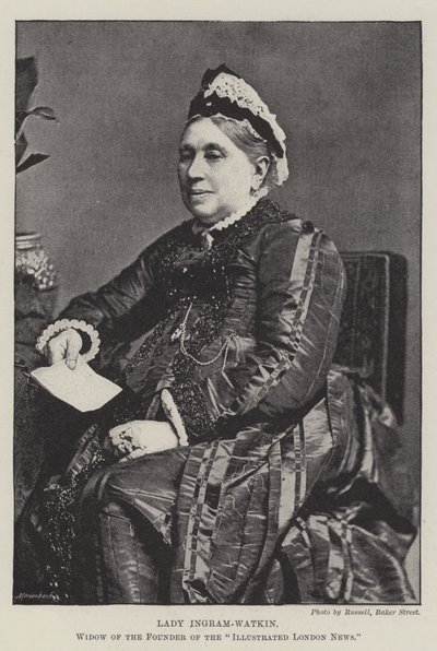 Lady Ingram-Watkin, az Illustrated London News alapítójának özvegye alkotó: English Photographer