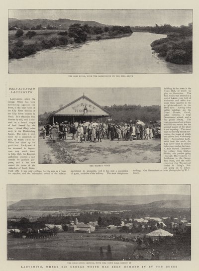 Ladysmith, ahol Sir George White-ot beszegték a búrok alkotó: English Photographer