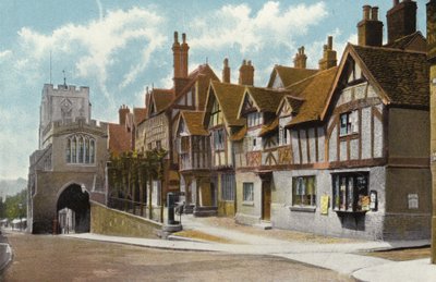Leycester Kórház és Westgate, Warwick alkotó: English Photographer