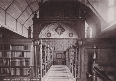 Könyvtár Merton College Oxford alkotó: English Photographer