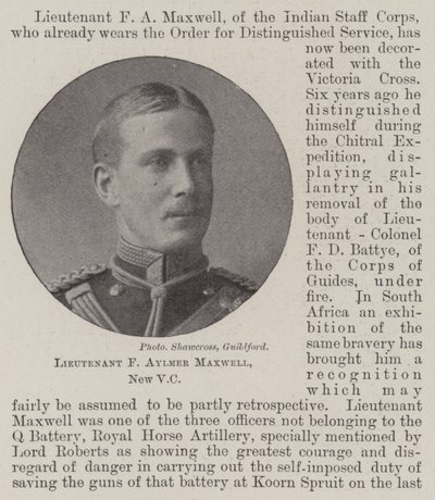 F. Aylmer Maxwell hadnagy, új kapitány alkotó: English Photographer