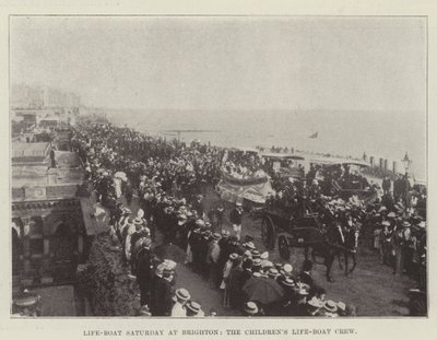Mentőhajó szombat Brightonban, a Childrens Life-Boat Crew alkotó: English Photographer