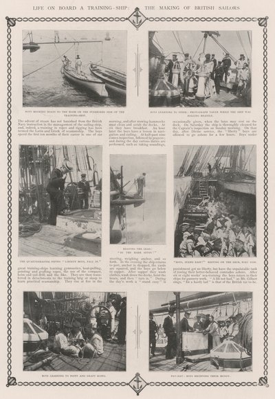 Élet a kiképzőhajó fedélzetén, a brit tengerészek készítése alkotó: English Photographer
