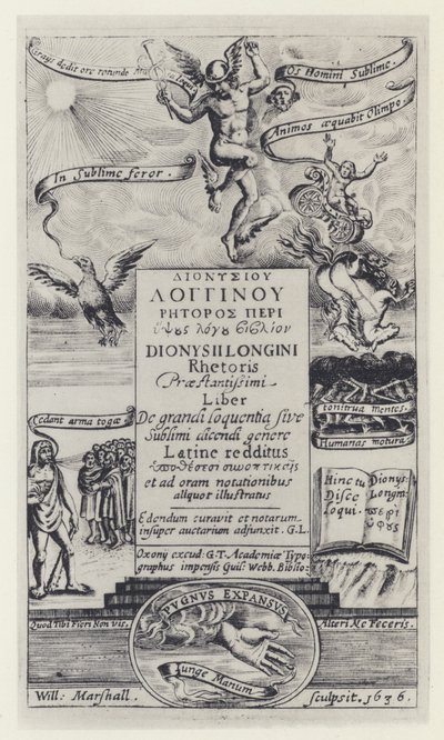 Longinus, G T for G Webb, Oxford 1636 (f/w fotó) alkotó: English Photographer