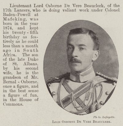 Lord Osborne De Vere Beauclerk alkotó: English Photographer