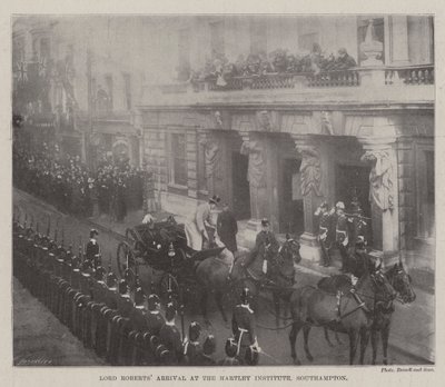 Lord Roberts érkezése a Southamptoni Hartley Intézetbe alkotó: English Photographer