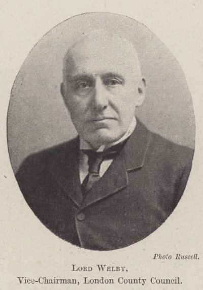 Lord Welby, a londoni megyei tanács alelnöke alkotó: English Photographer