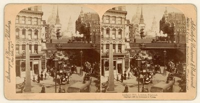 Ludgate Hill, sztereoszkópikus kilátás alkotó: English Photographer