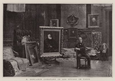 M Benjamin Constant a párizsi stúdiójában alkotó: English Photographer