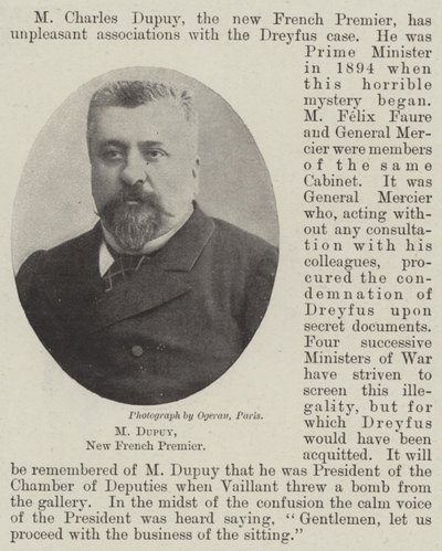 M Dupuy, új francia miniszterelnök alkotó: English Photographer
