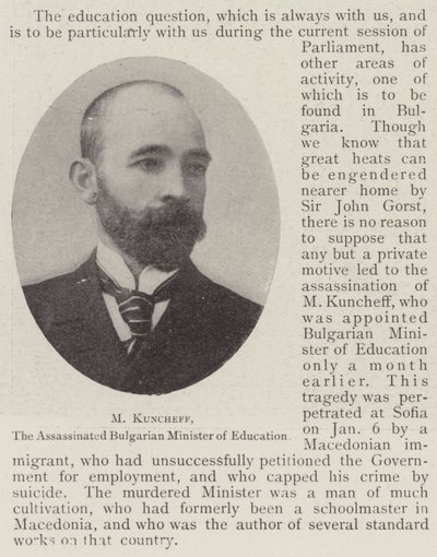 M Kuncheff, a meggyilkolt bolgár oktatási miniszter alkotó: English Photographer
