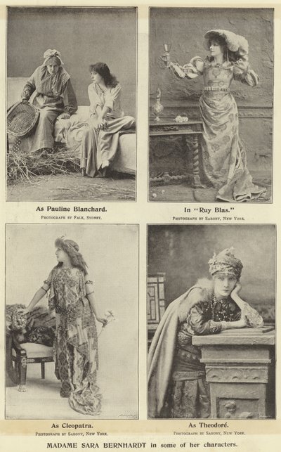 Madame Sara Bernhardt néhány karakterében alkotó: English Photographer