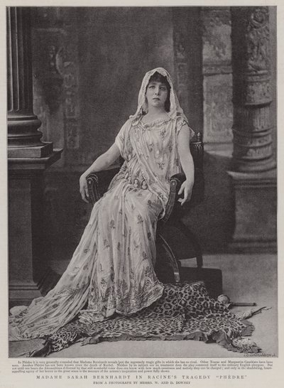 Madame Sarah Bernhardt a Racines Tragedy Phedre című filmben alkotó: English Photographer