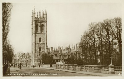 Magdalen College, Oxford (f/w fotó) alkotó: English Photographer