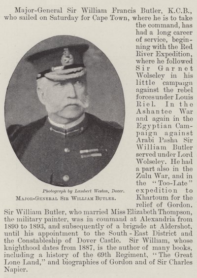 Sir William Butler vezérőrnagy alkotó: English Photographer