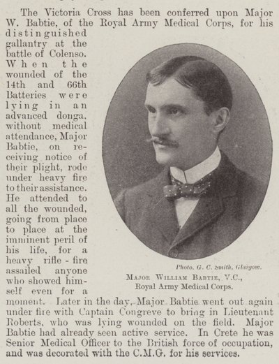 William Babtie őrnagy, VC, Royal Army Medical Corps alkotó: English Photographer