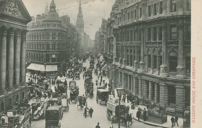 Mansion House and Cheapside, London alkotó: English Photographer