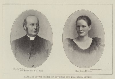 Coventry püspökének és Miss Ethel Newtonnak házassága alkotó: English Photographer