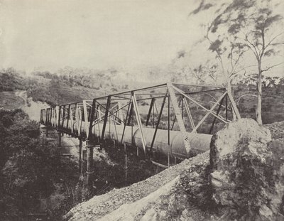 Melbourne Water Supply Pipes, a Plenty River felett, Greensborough alkotó: English Photographer