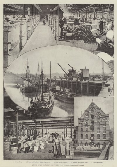 Messers Lever Brothers szappangyár, Port Sunlight, Birkenhead közelében alkotó: English Photographer